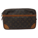 LOUIS VUITTON Monogram Compiegne 28 Clutch Bag M51845 LV Auth BA1787-13