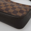 LOUIS VUITTON Damier Ebene Trousse Makeup Pouch N51982 LV Auth BA1789-9