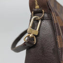 LOUIS VUITTON Damier Ebene Trousse Makeup Pouch N51982 LV Auth BA1789-17