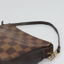 LOUIS VUITTON Damier Ebene Trousse Makeup Pouch N51982 LV Auth BA1789-8