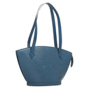 LOUIS VUITTON Epi Saint Jacques Poignees Long Hand Bag Blue M52265 Auth BA1790-1