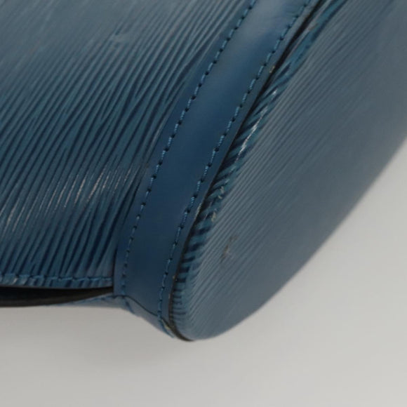 LOUIS VUITTON Epi Saint Jacques Poignees Long Hand Bag Blue M52265 Auth BA1790