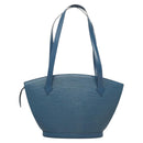 LOUIS VUITTON Epi Saint Jacques Poignees Long Hand Bag Blue M52265 Auth BA1790-2