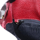 CARTIER Must Line Shoulder Bag Leather Bordeaux Gold Auth BA1792-20