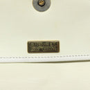 Christian Dior Shoulder Bag Leather White Gold Auth BA1797-16