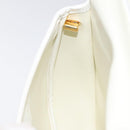 Christian Dior Shoulder Bag Leather White Gold Auth BA1797-20