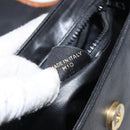 CELINE Shoulder Bag Leather Black Gold Auth BA1801-12