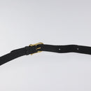 CELINE Shoulder Bag Leather Black Gold Auth BA1801-14