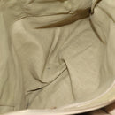 BVLGARI Tote Bag Leather Beige Gold Auth BA1803-19