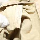BVLGARI Tote Bag Leather Beige Gold Auth BA1803-11