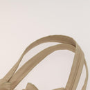 BVLGARI Tote Bag Leather Beige Gold Auth BA1803-8