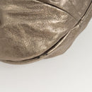 Salvatore Ferragamo Vala Shoulder Bag Leather Champagne Gold Auth BA1804-9