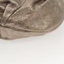 Salvatore Ferragamo Vala Shoulder Bag Leather Champagne Gold Auth BA1804-16