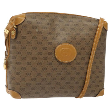 GUCCI Micro GG Supreme Shoulder Bag PVC Beige Gold 007 115 0093 Auth BA1805