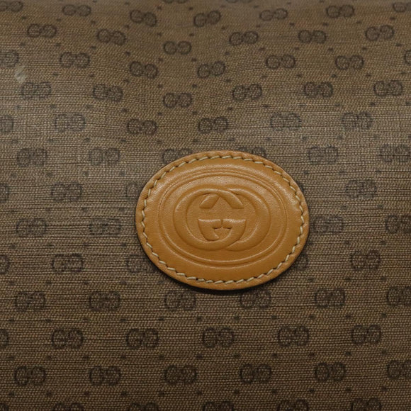 GUCCI Micro GG Supreme Shoulder Bag PVC Beige Gold 007 115 0093 Auth BA1805