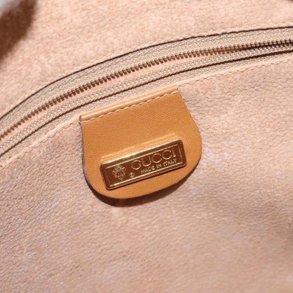 GUCCI Micro GG Supreme Shoulder Bag PVC Beige Gold 007 115 0093 Auth BA1805