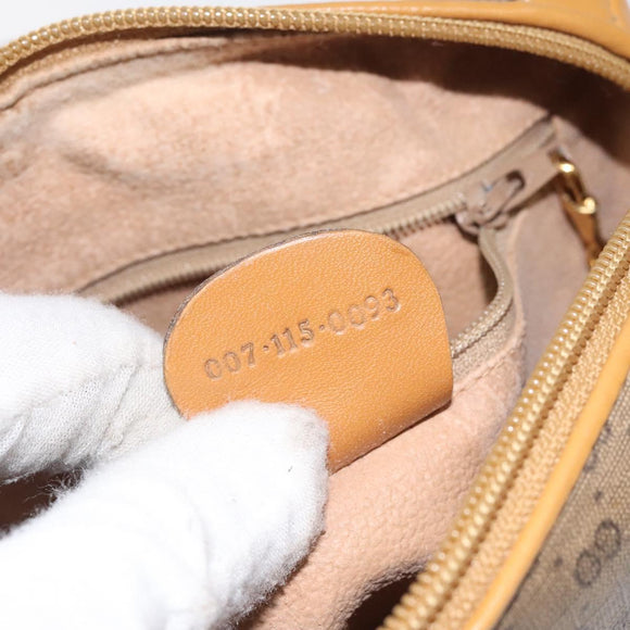 GUCCI Micro GG Supreme Shoulder Bag PVC Beige Gold 007 115 0093 Auth BA1805