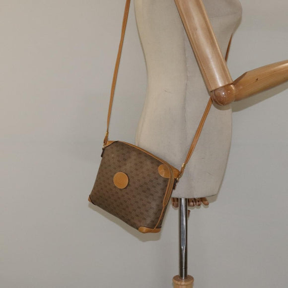 GUCCI Micro GG Supreme Shoulder Bag PVC Beige Gold 007 115 0093 Auth BA1805