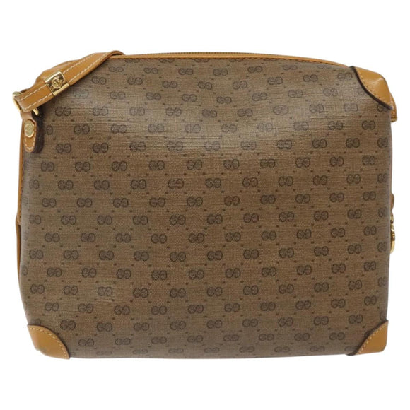 GUCCI Micro GG Supreme Shoulder Bag PVC Beige Gold 007 115 0093 Auth BA1805