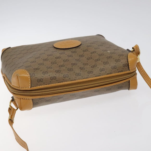 GUCCI Micro GG Supreme Shoulder Bag PVC Beige Gold 007 115 0093 Auth BA1805