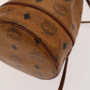 MCM Logogram Vicetos Shoulder Bag PVC Leather Brown Auth BA1810-15