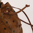 MCM Logogram Vicetos Shoulder Bag PVC Leather Brown Auth BA1810-10