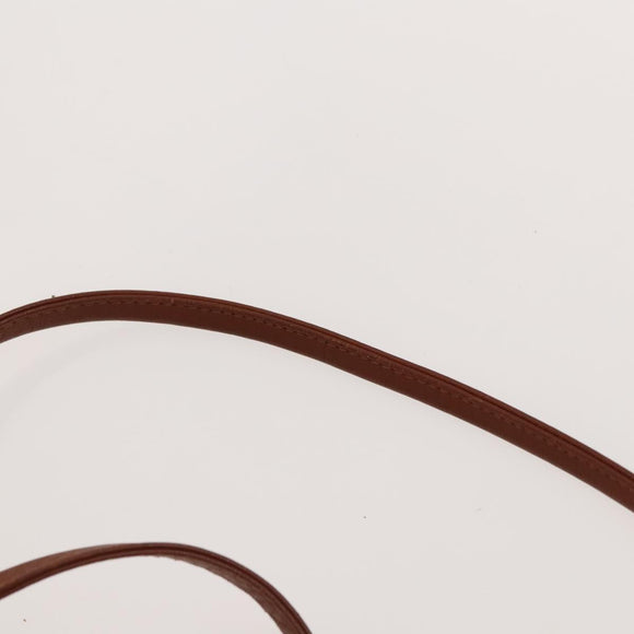 MCM Logogram Vicetos Shoulder Bag PVC Leather Brown Auth BA1810