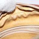 CELINE Macadam Canvas Shoulder Bag Beige Gold Auth BA1813-10