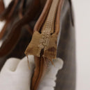 CELINE Macadam Canvas Tote Bag PVC Leather Brown Auth BA1814-10