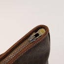 CELINE Macadam Canvas Tote Bag PVC Leather Brown Auth BA1814-17