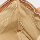 CELINE Macadam Canvas Tote Bag PVC Leather Brown Auth BA1814-20