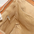 CELINE Macadam Canvas Tote Bag PVC Leather Brown Auth BA1814-21