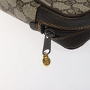 GUCCI GG Supreme Web Sherry Line Clutch Bag PVC Beige Red Green Auth BA1822-8