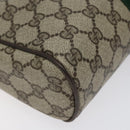 GUCCI GG Supreme Web Sherry Line Clutch Bag PVC Beige Red Green Auth BA1822-14