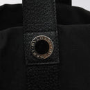 BVLGARI Logo Mania Hand Bag Canvas Black Auth BA1827-17