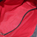 BVLGARI Logo Mania Hand Bag Canvas Black Auth BA1827-10