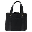BVLGARI Logo Mania Hand Bag Canvas Black Auth BA1827-13