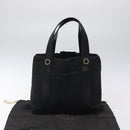 BVLGARI Logo Mania Hand Bag Canvas Black Auth BA1827-12