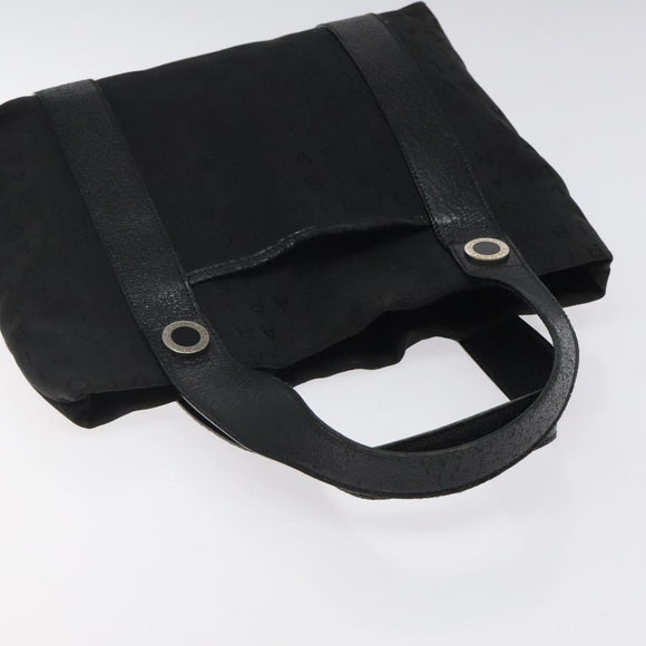 BVLGARI Logo Mania Hand Bag Canvas Black Auth BA1827