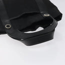 BVLGARI Logo Mania Hand Bag Canvas Black Auth BA1827-7