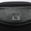 Burberrys Shoulder Bag Leather Black Gold Auth BA1828-17