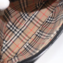 Burberrys Shoulder Bag Leather Black Gold Auth BA1828-11