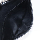 Burberrys Shoulder Bag Leather Black Gold Auth BA1828-12