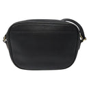 Burberrys Shoulder Bag Leather Black Gold Auth BA1828-2