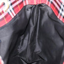 BURBERRY Nova Check Tote Bag Nylon Red Auth BA1829-17