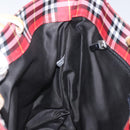 BURBERRY Nova Check Tote Bag Nylon Red Auth BA1829-18