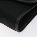 Christian Dior Trotter Canvas Shoulder Bag Black Gold Auth BA1830-9