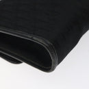 Christian Dior Trotter Canvas Shoulder Bag Black Gold Auth BA1830-16