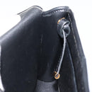 Christian Dior Trotter Canvas Shoulder Bag Black Gold Auth BA1830-19