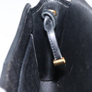 Christian Dior Trotter Canvas Shoulder Bag Black Gold Auth BA1830-20